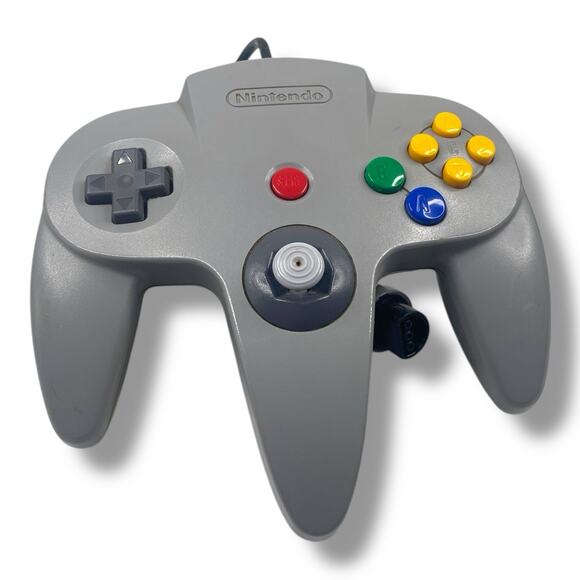 Nintendo 64 N64 Gray Controller - Tested & Working / Authentic OEM / Good Stick - Picture 1 of 4